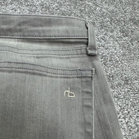 Rag & Bone The Dre Boyfriend Denim Jeans Womens 26 Aged Grey Mid Rise Stretch - Picture 5 of 16